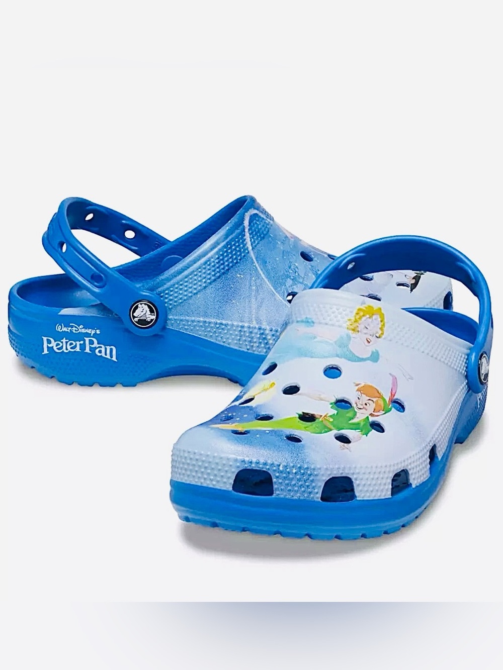 Crocs Disney Parks 2023 100 Years Peter Pan Wendy Adult Clogs SZ M8/W10 EUC